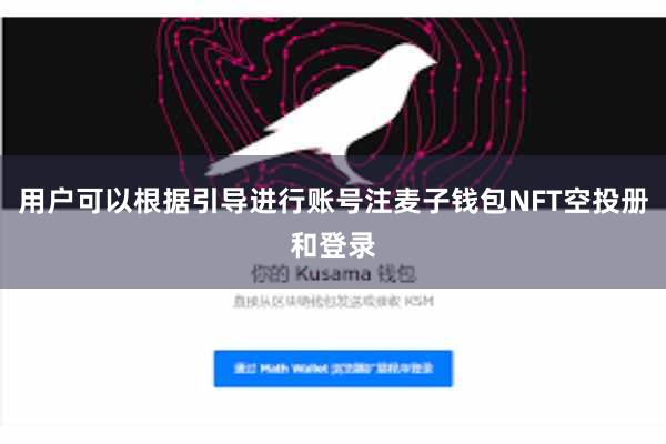 用户可以根据引导进行账号注麦子钱包NFT空投册和登录