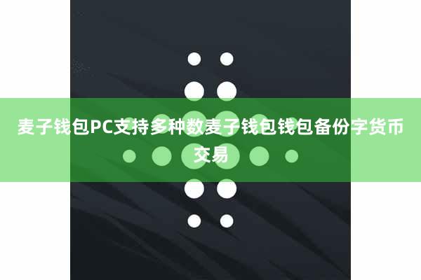 麦子钱包PC支持多种数麦子钱包钱包备份字货币交易