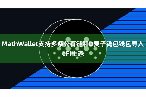 MathWallet支持多条公有链和D麦子钱包钱包导入eFi生态